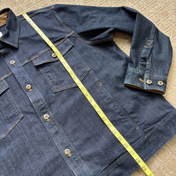 Duluth Trading Double Flex Denim Standard Fit Trucker Jacket Mens 2XL Chore NWT - Picture 6 of 9